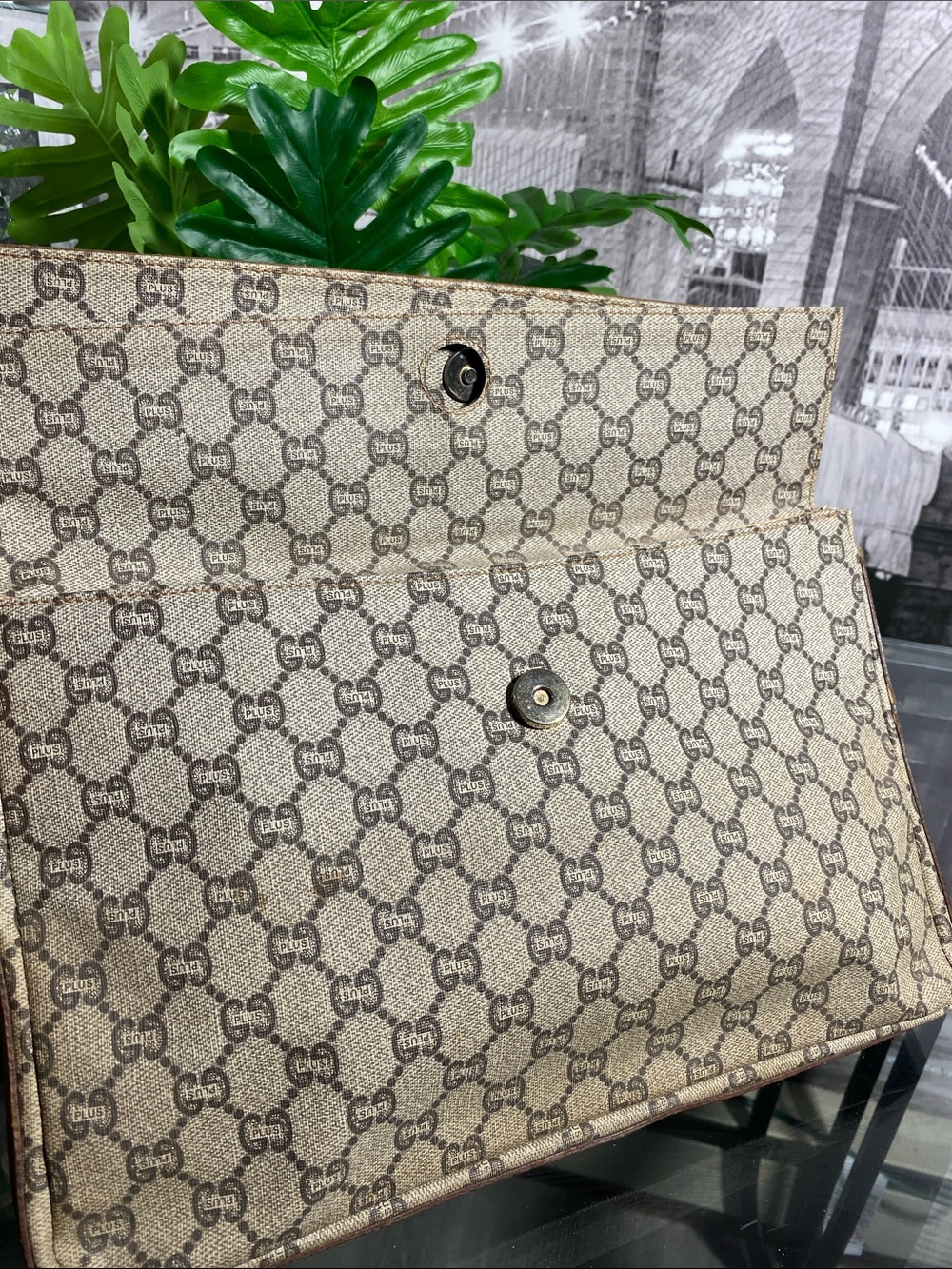 Authentic Rare Gucci GG Plus Vintage Bag - Picture 9 of 17